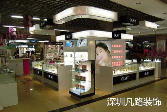 凡路裝飾教您，化妝品展柜上的燈箱設(shè)計(jì)如何做的高大上！