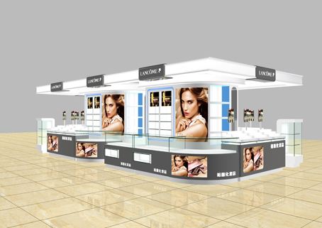 定制一個(gè)化妝品展示柜多少錢(qián)？