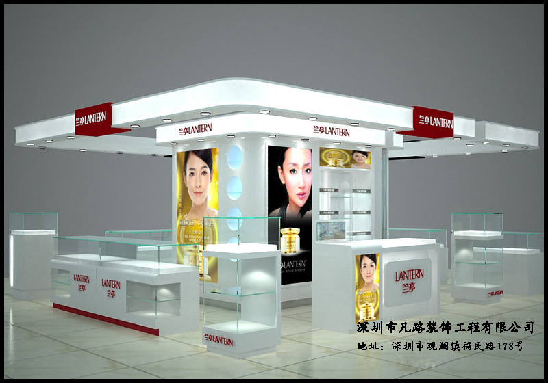 展柜廠訂做化妝品展柜多少錢？