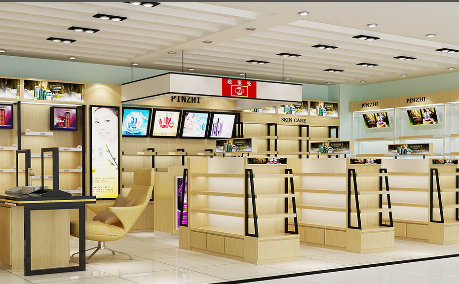 化妝品店裝修櫥窗展示布局
