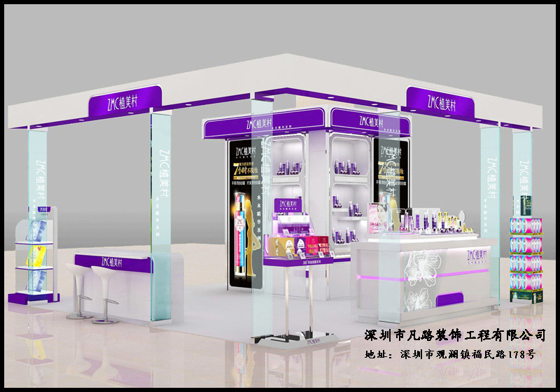 化妝品展廳展柜制作注意的事項有哪些?