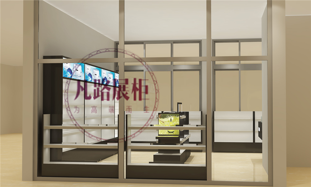 訂做化妝品展柜，讓商家省時(shí)省錢(qián)又省力