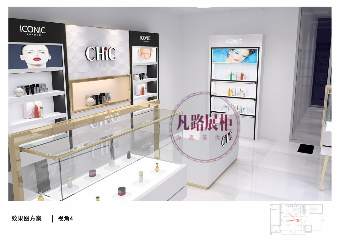 iconic化妝品店展柜效果圖一視覺(jué)圖三