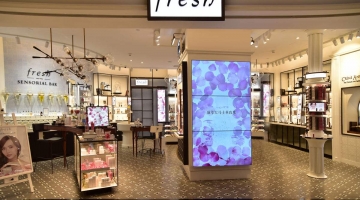 西安化妝品展示柜訂制客戶