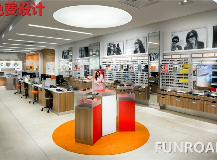 眼鏡店商業(yè)空間眼鏡展柜陳列設(shè)計(jì)效果圖