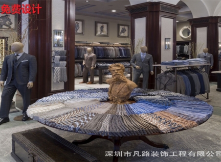 名牌包包衣服商業(yè)空間展柜設計效果圖