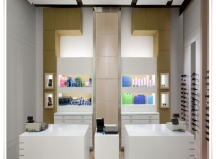凡路商業(yè)高端眼鏡店展示柜臺(tái)效果圖