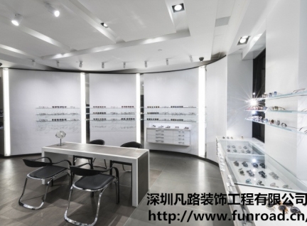 凡路出口澳洲不銹鋼手表展示柜臺(tái)陳列設(shè)計(jì)效果圖-可訂制