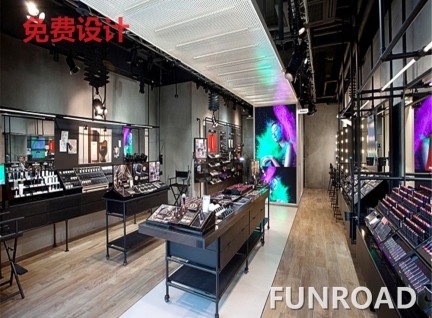 商場專柜展示柜彩妝柜定做