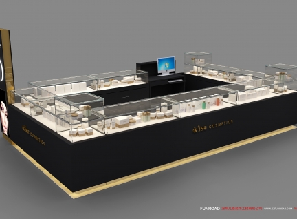 布吉KISS化妝品展示柜制作