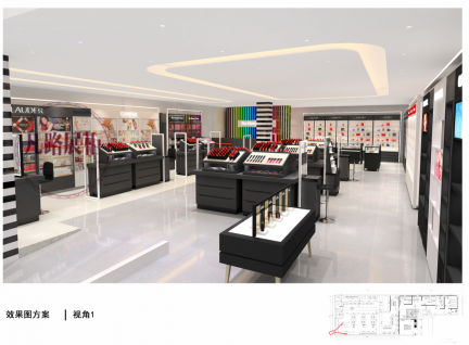 300平米美妝店展柜設計制作方案