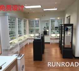 眼鏡連鎖店眼鏡展柜陳列效果圖