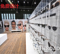 美式現(xiàn)代簡約眼鏡店空間展柜設(shè)計效果圖