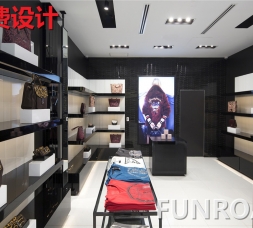 奢飾品點名牌包包服飾展示柜臺設計制作