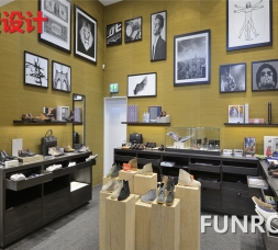 當季新品定制類鞋子包包展柜設計效果圖