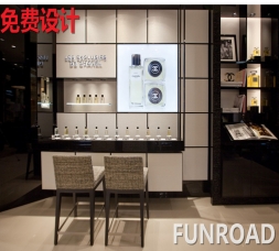 木質(zhì)烤漆護(hù)膚品展示柜