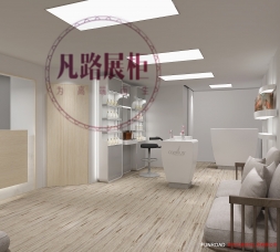 美容店化妝品展柜設計制作效果圖
