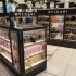 亞克力烤漆加電鍍不銹鋼化妝品店展示柜